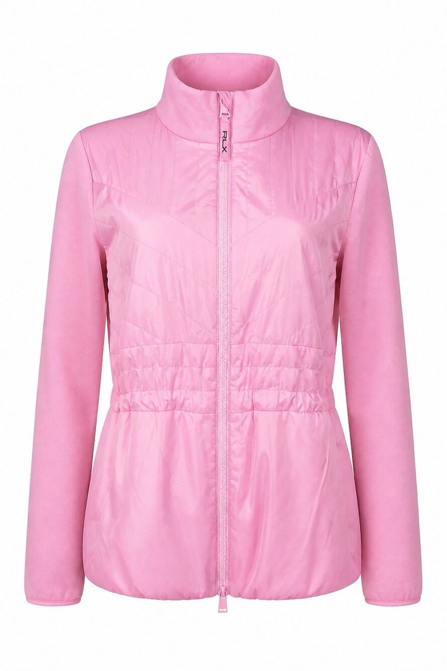 NWOT Ralph Lauren RLX Full Zip Pink Quilted Jacket Women’s Large Golf MSRP $198